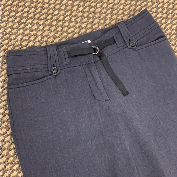 Ann Taylor LOFT charcoal slacks pants w/cuff Sz 4 - Picture 2 of 6